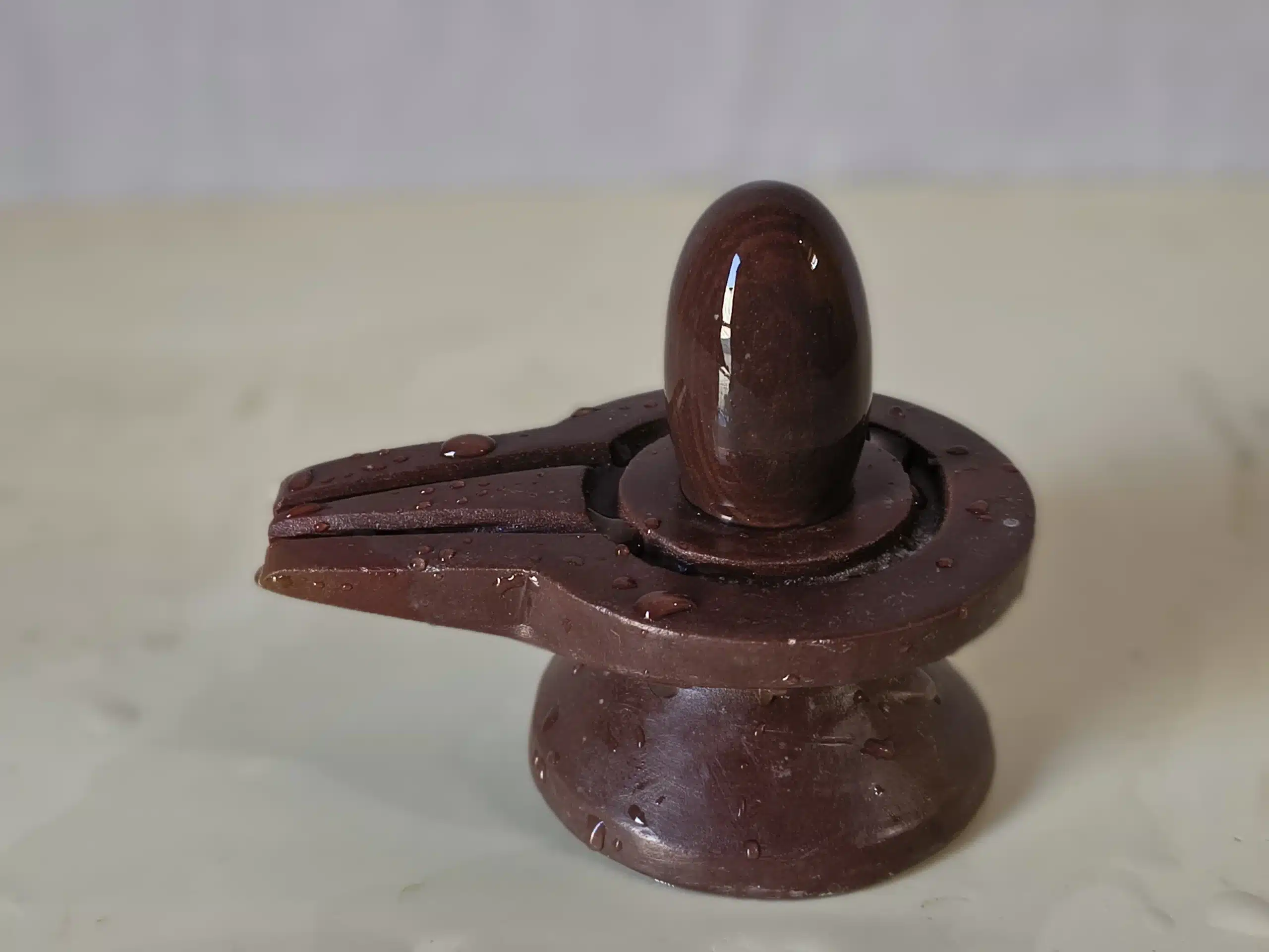 Janeudhari Shivling With Jaladhari - Narmada River Stone