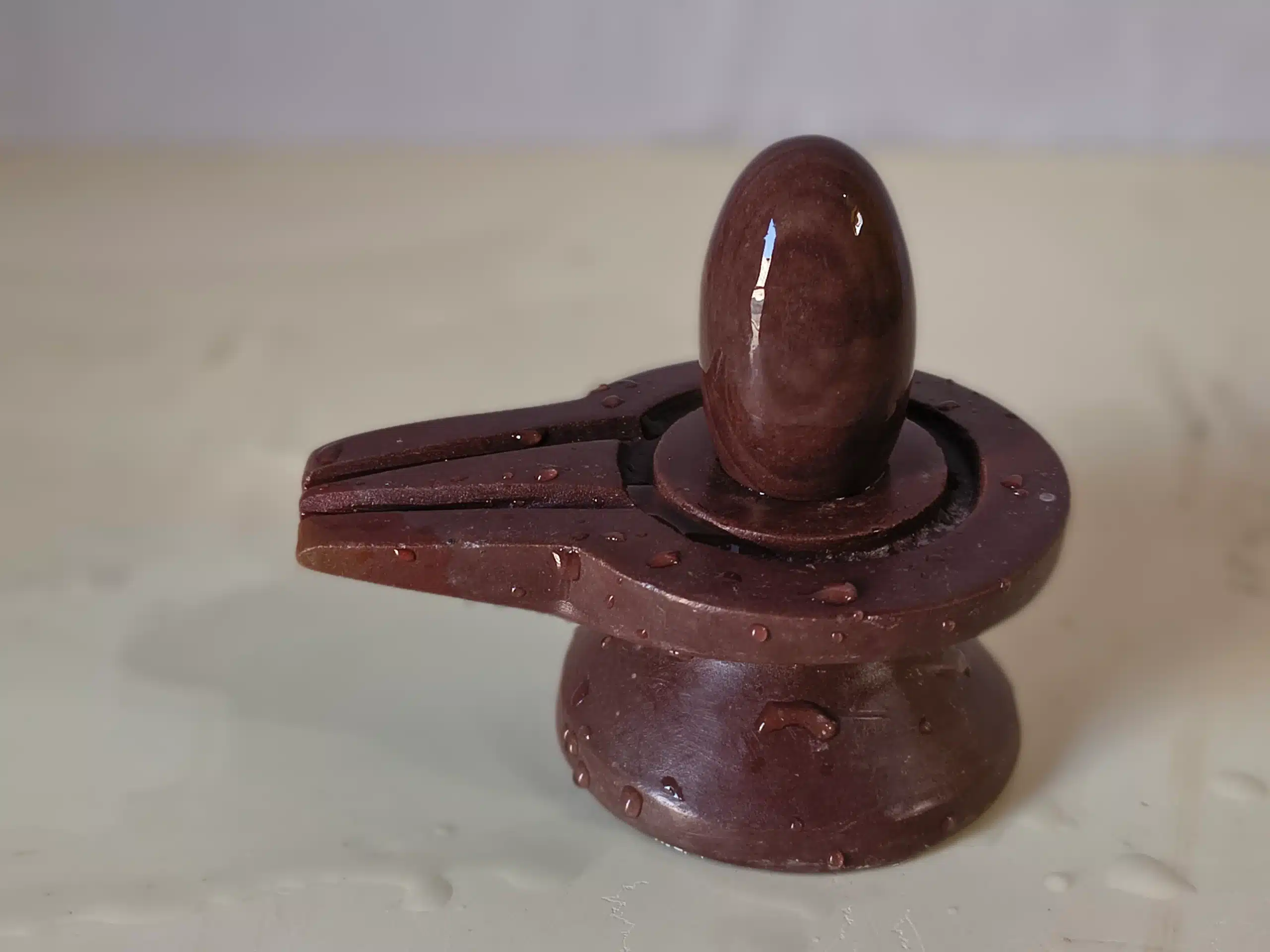 Janeudhari Shivling With Jaladhari set - Narmada River Stone