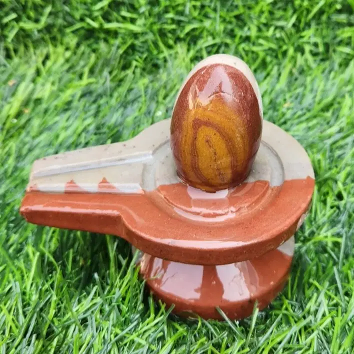 Ardhnarishwar Narmadeshwar Shivling with Damru Jaladhari – Original Narmada Shivling for Puja