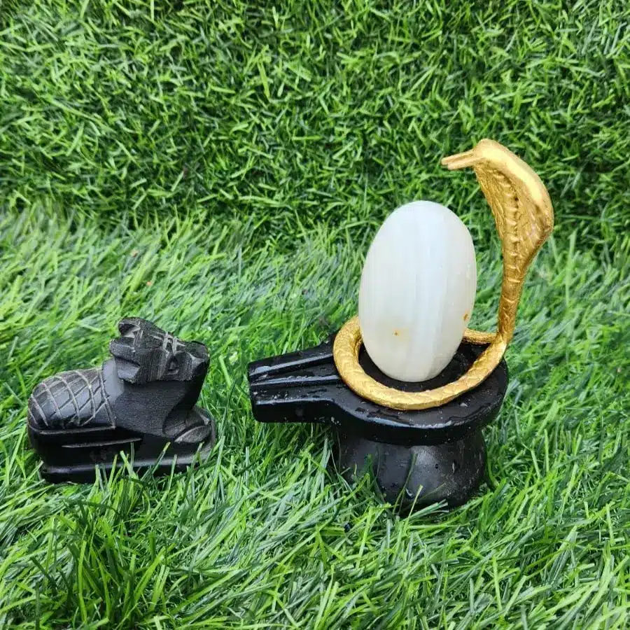 Full Shivling Puja Set – Energized with Nandi, Naag and Yoni Base