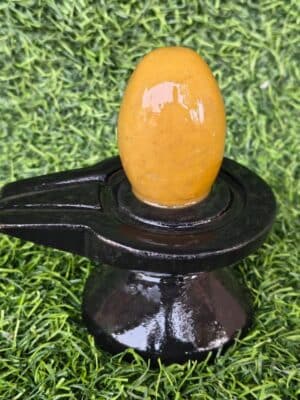 Janeudhari Shivling With Jaladhari  - Narmada River Stone shivling