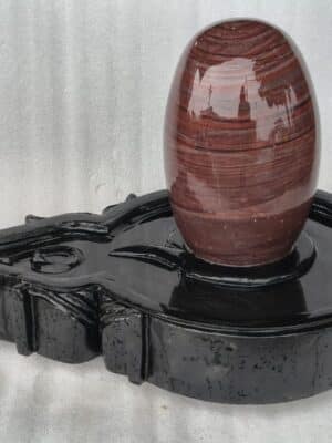 Red Janudhari Narmadeshwar Shivling for temple