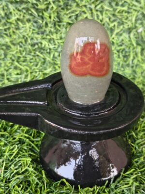 Janeudhari Shivling With Jaladhari set - Narmada River Stone