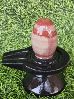 Red Shivling with Jaladhari(base) - Narmadeshwar