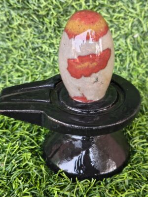 Narma Janeudhari Shivling With Jaladhari - Narmada River Stone
