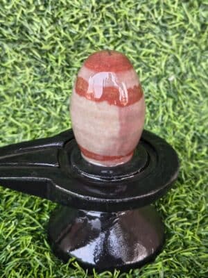 Janeudhari Shivling With Jaladhari  - Narmada River Stone shivling